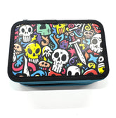 ASTUCCIO 3 ZIP PIENO FANTASY TESCHI COLORATI